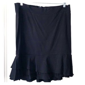 Torrid black ruffled pencil skirt 18 new